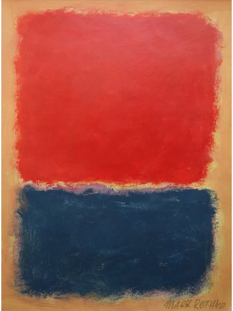 Composizione espressiva Mark Rothko pellicola backlit da Fredrick Miller