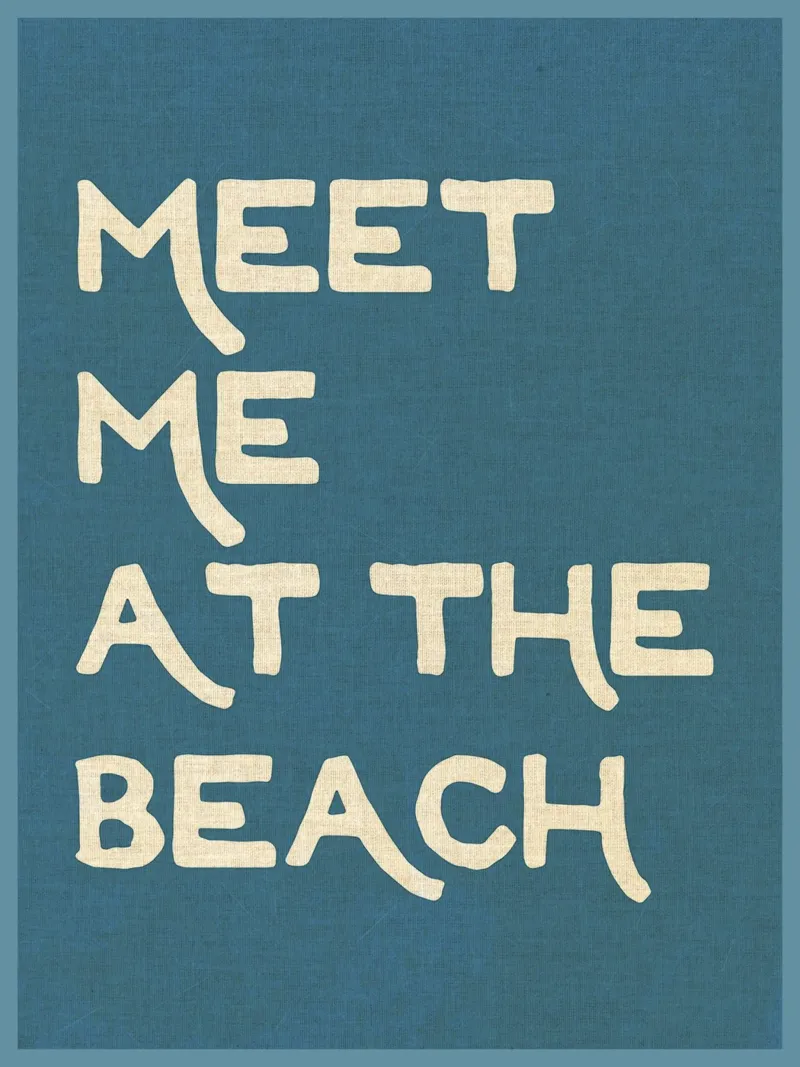 Incontriamoci in spiaggia poster da Nucci Studio