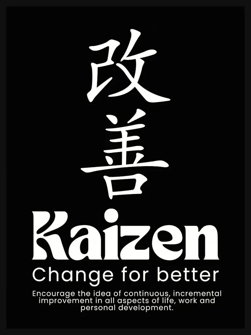 Kaizen_ Cambiare per migliorare pellicola backlit da Nucci Studio