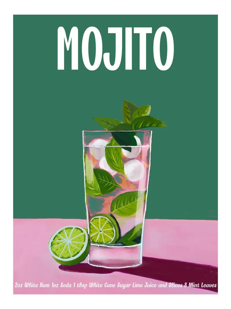 Cocktail Mojito pellicola backlit da cafelab