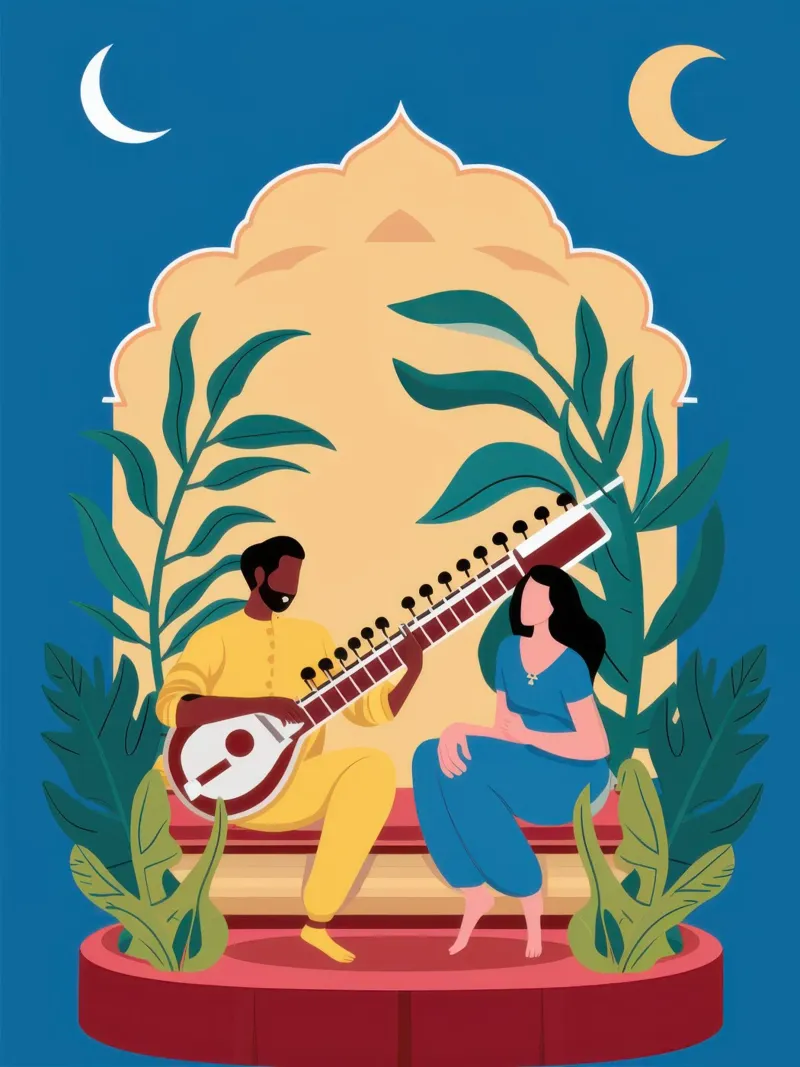 Notte mistica del deserto poster da Irish Strokes