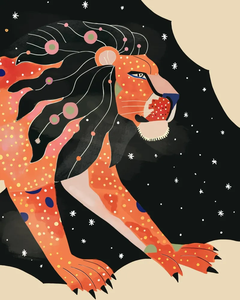 Astral Lion alu-dibond by ArtsySesta