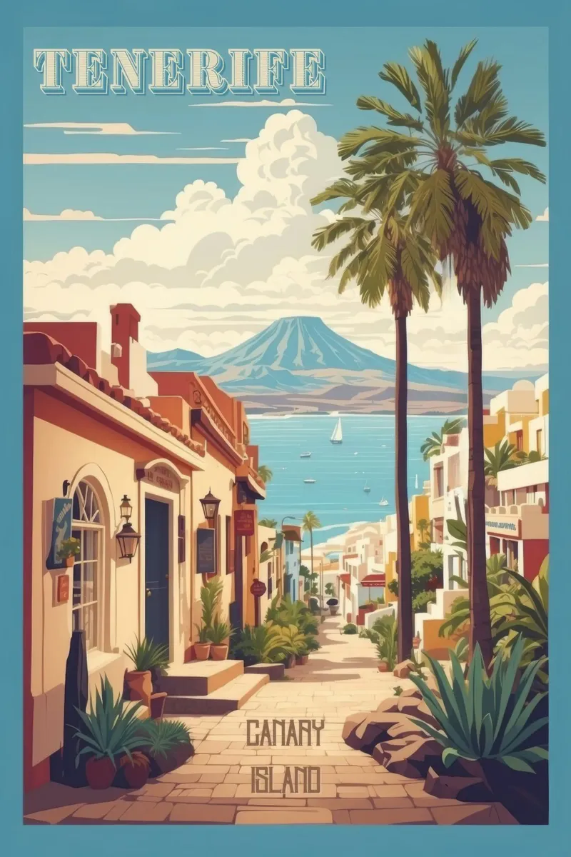 Tenerife Paradise Dreams Viaggio d'epoca pellicola backlit da Hollyhully