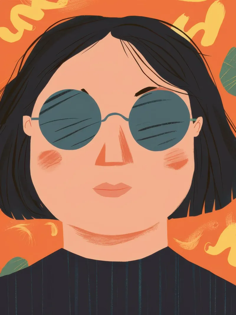 Occhiali da sole chic poster da Luna Aura