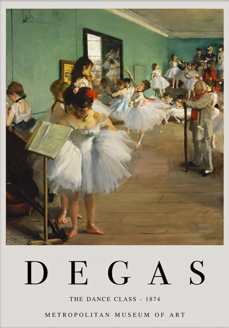 La classe di danza - Edgar Degas alluminio dibond da Alfieson