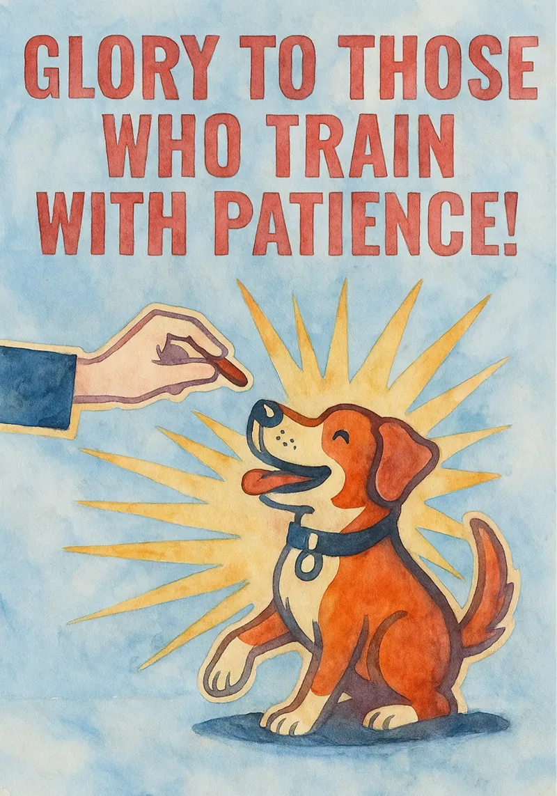 disegno artistico del proprietario del cane poster da pasadenan