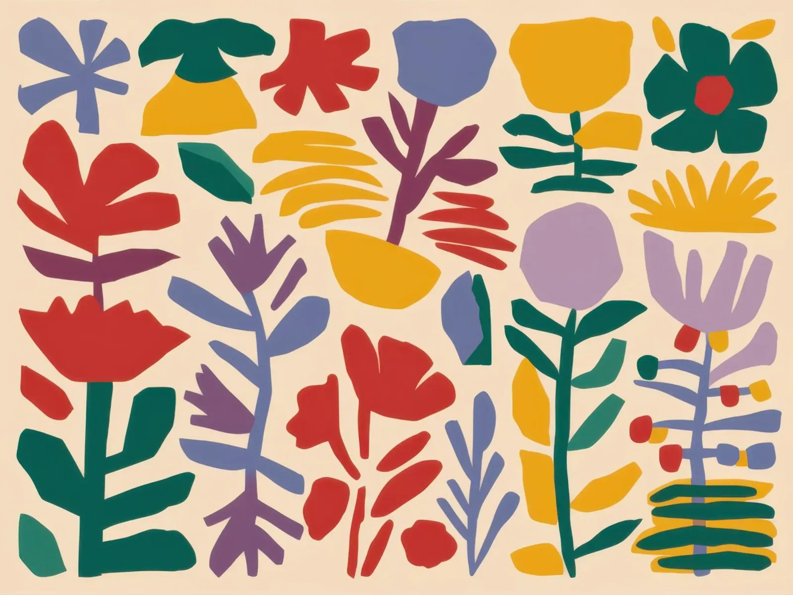 Campo di fiori d'arte popolare poster con telaio in plastica da Thistle Bloom