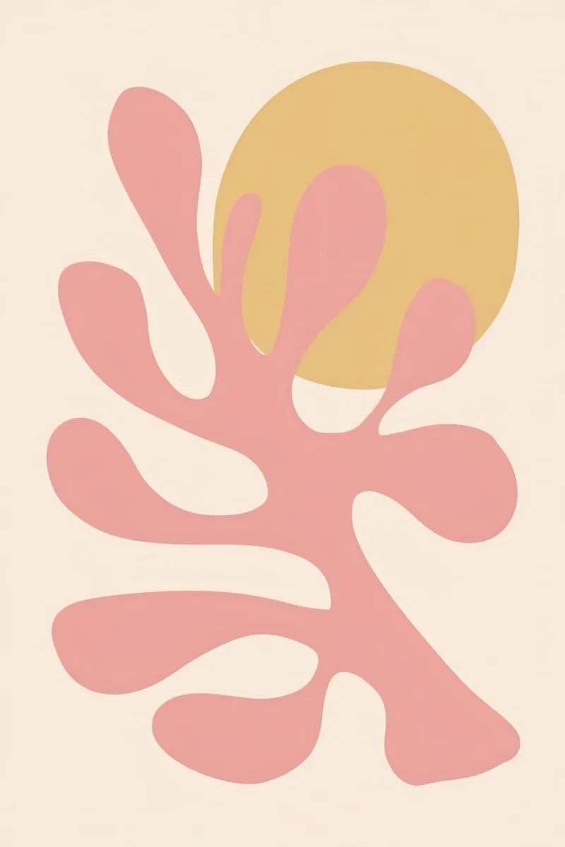 Forma organica del corallo poster da Luna Aura