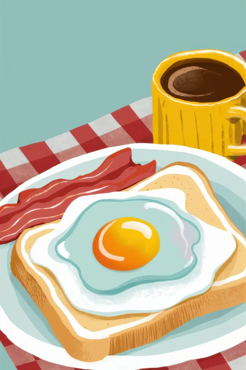 Piatto classico per la colazione poster da Gaia Viesta