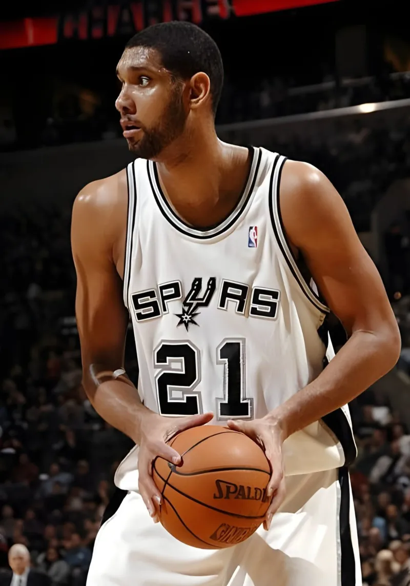 Tim Duncan pellicola backlit da Low poly art