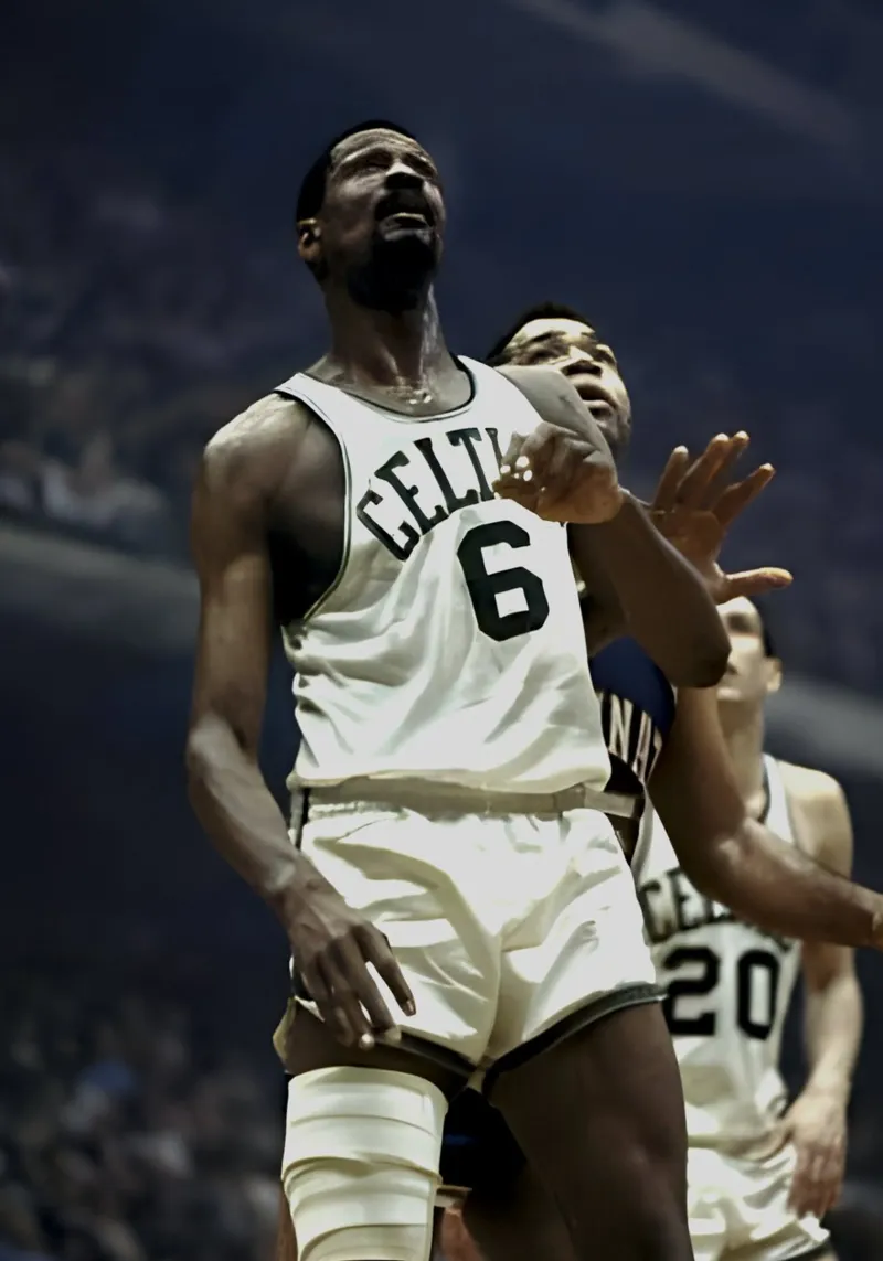 Bill Russell backlit film by Low poly art