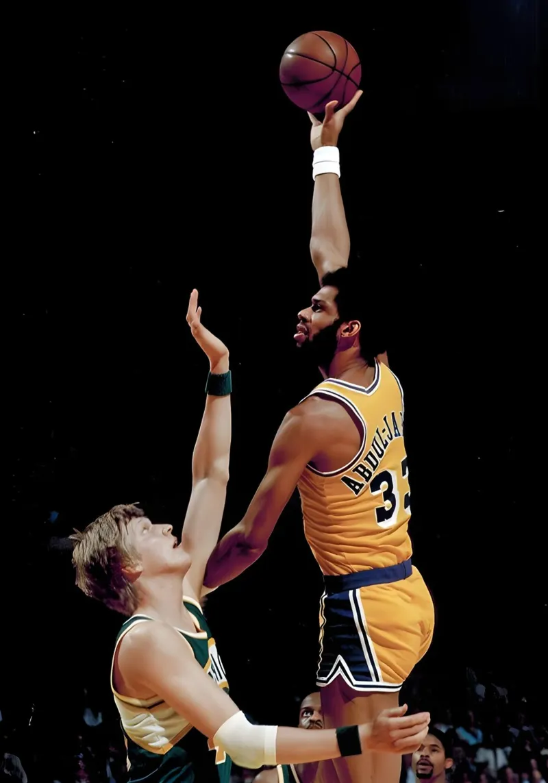 Kareem Abdul Jabbar hahnemühle by Low poly art
