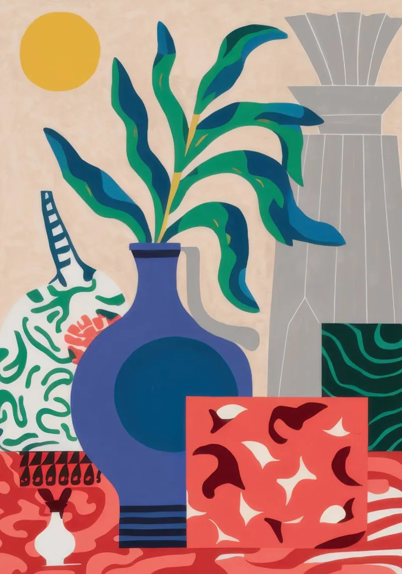 Giungla interna vibrante poster con telaio in plastica da Irish Strokes