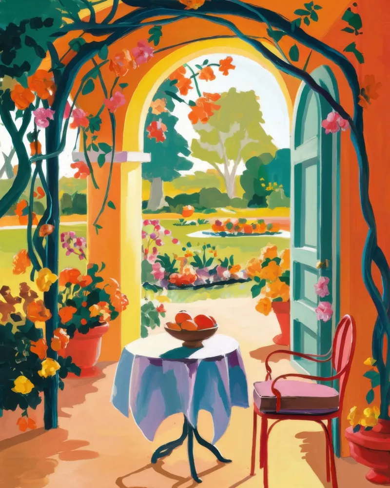 Rifornimento del giardino ad arco poster con telaio in alluminio da Luna Aura