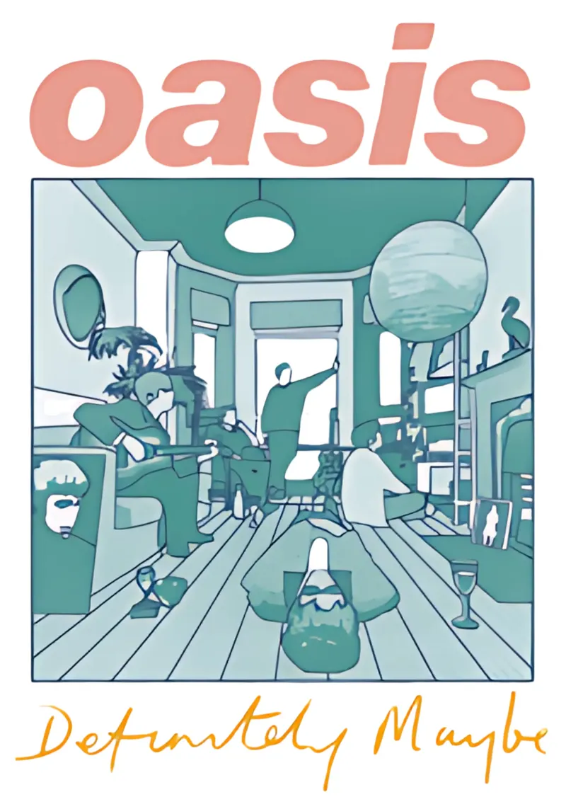 Definitely Maybe degli Oasis alluminio dibond da domherrick1
