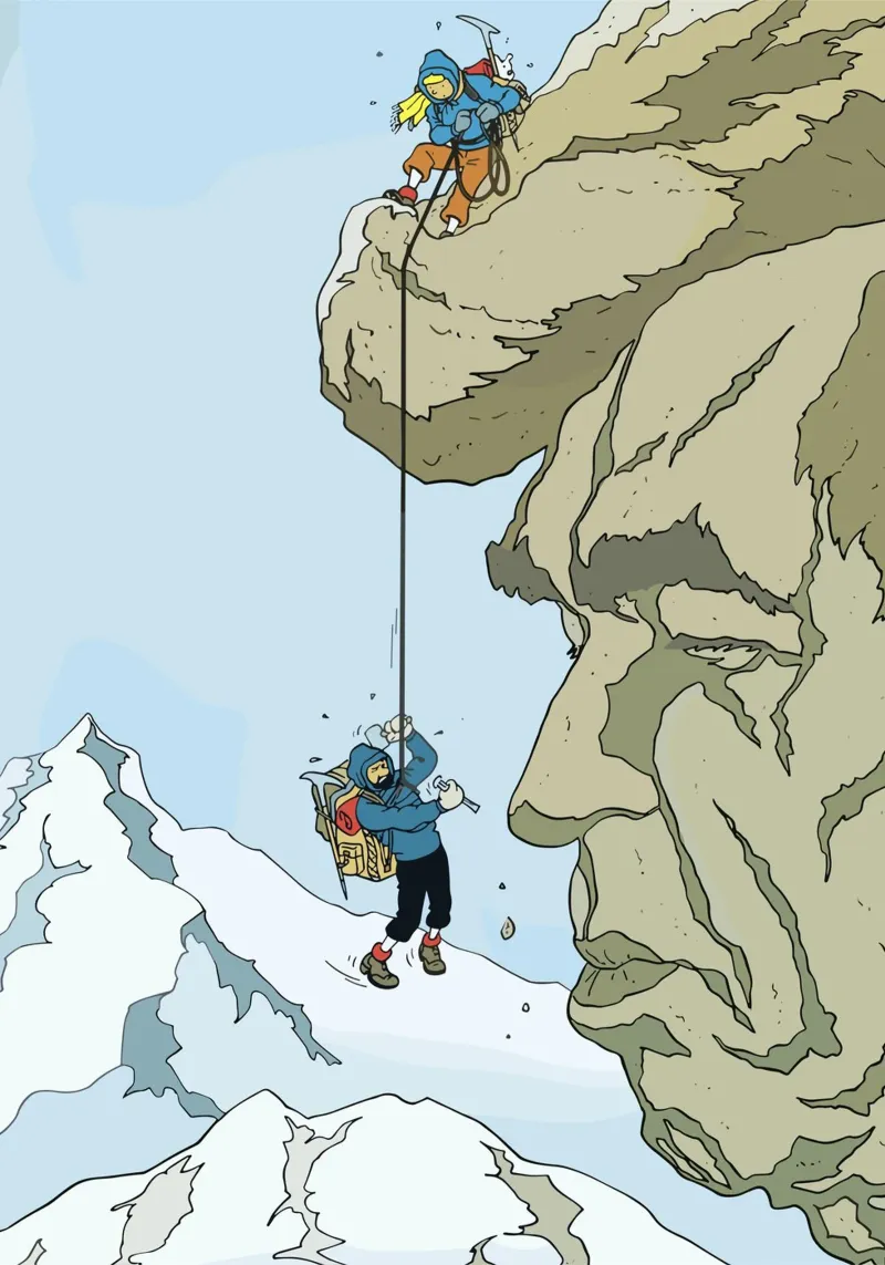 Arrampicatori di Tintin pellicola backlit da Kango Studios
