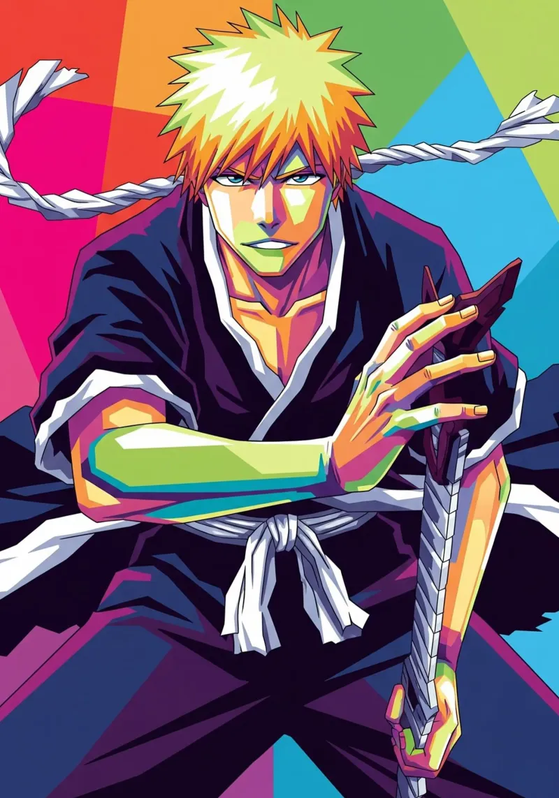 Ichigo Kurosaki - Bleach (9) canvas by Hantamrata
