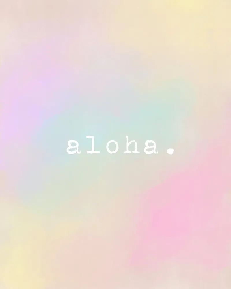 aloha rainbow canvas met Baklijst van datemyart