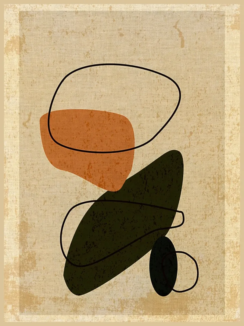 Ligne contemporaine abstraite poster de Edson Studio