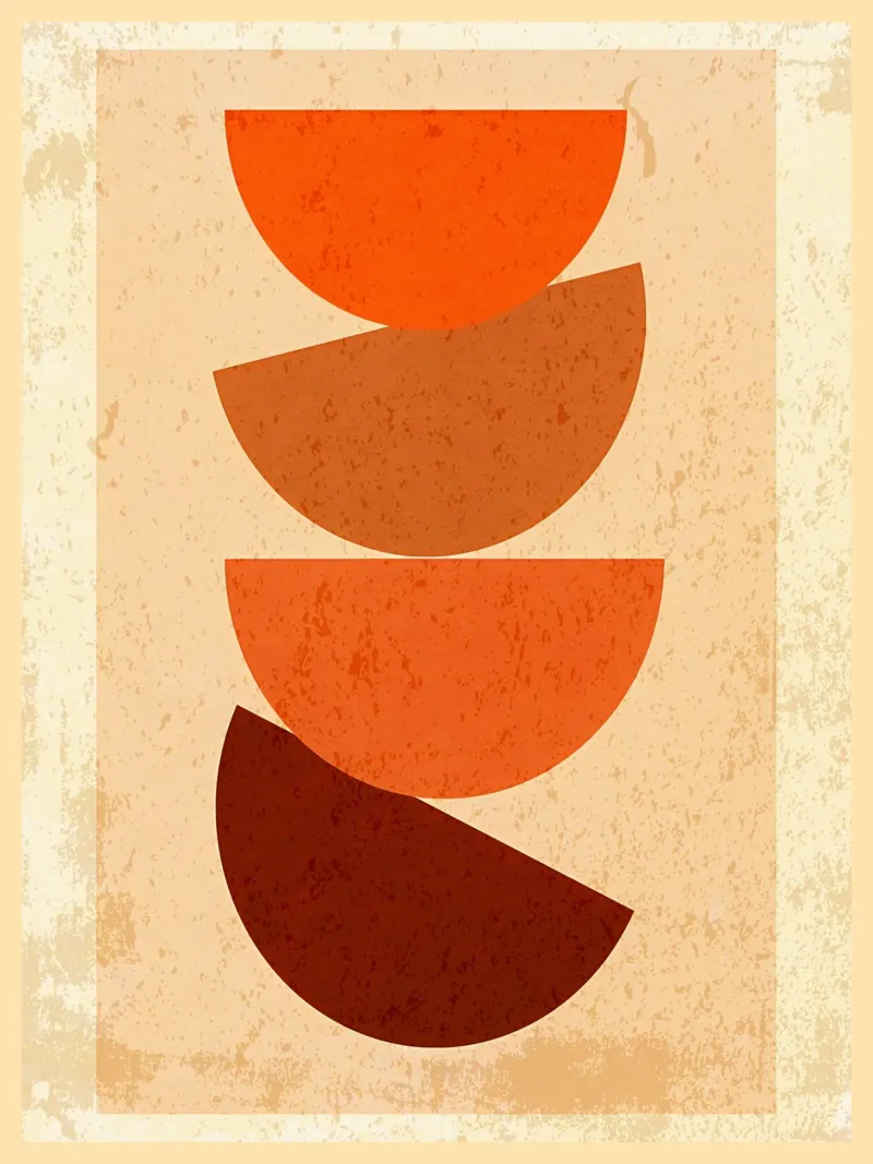 Formas boho de líneas abstractas metacrilato de Edson Studio