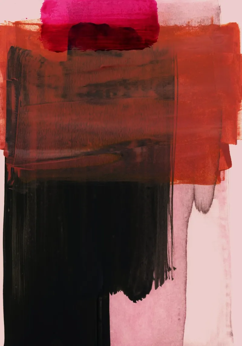 abstract painting XXI carta hahnemühle da IRIS LEHNHARDT FINE ART