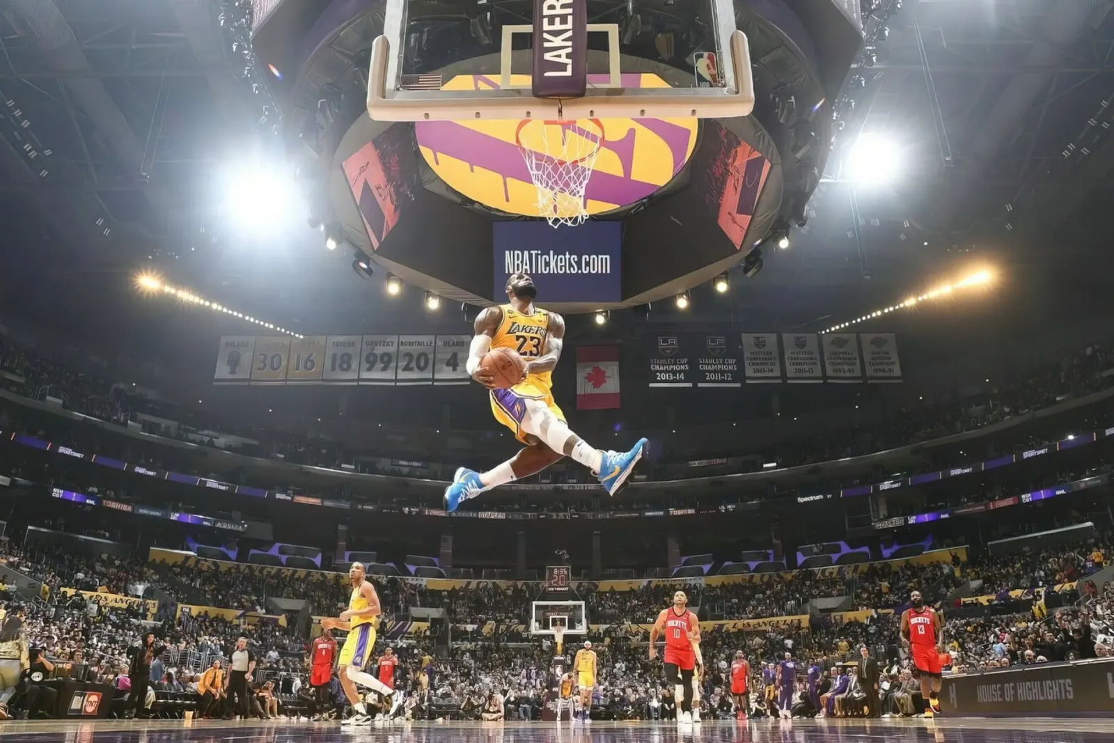 Lebron James Mill Dunk pronto per essere appeso pellicola backlit da willtahuyshop