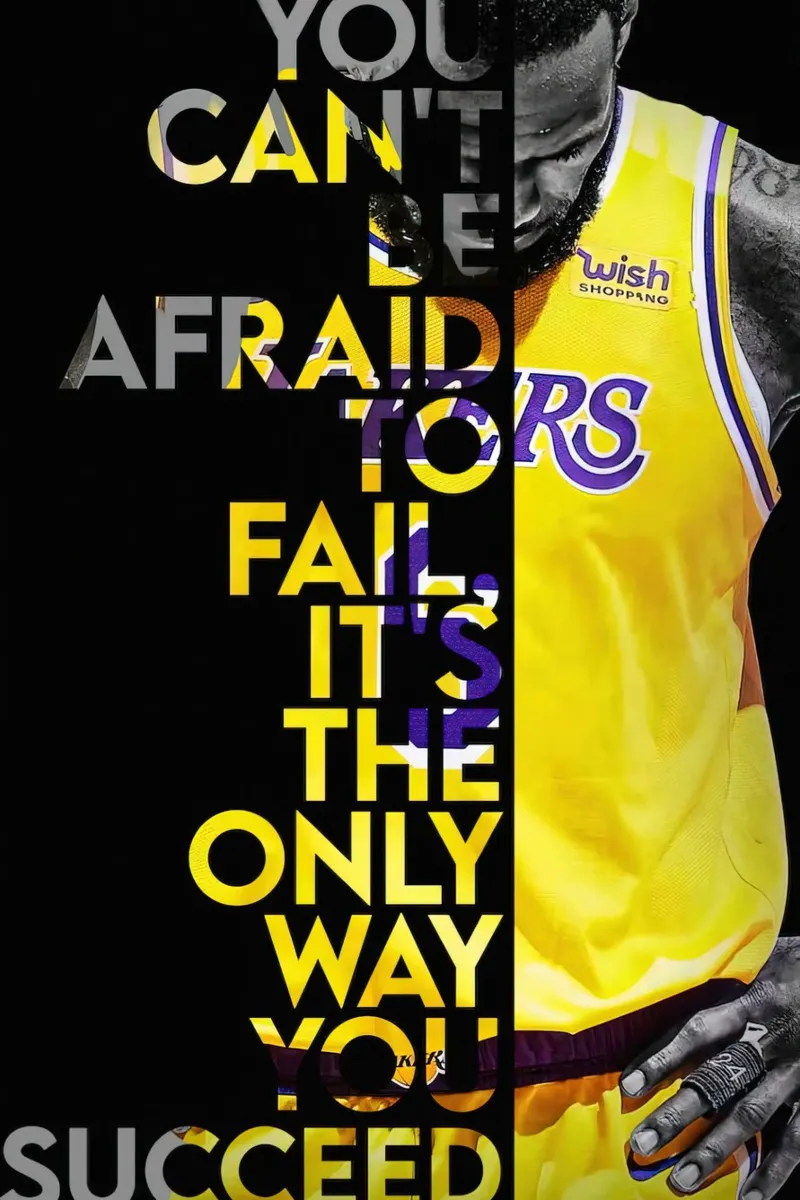 Lebron James Motivierendes Zitat Poster von willtahuyshop