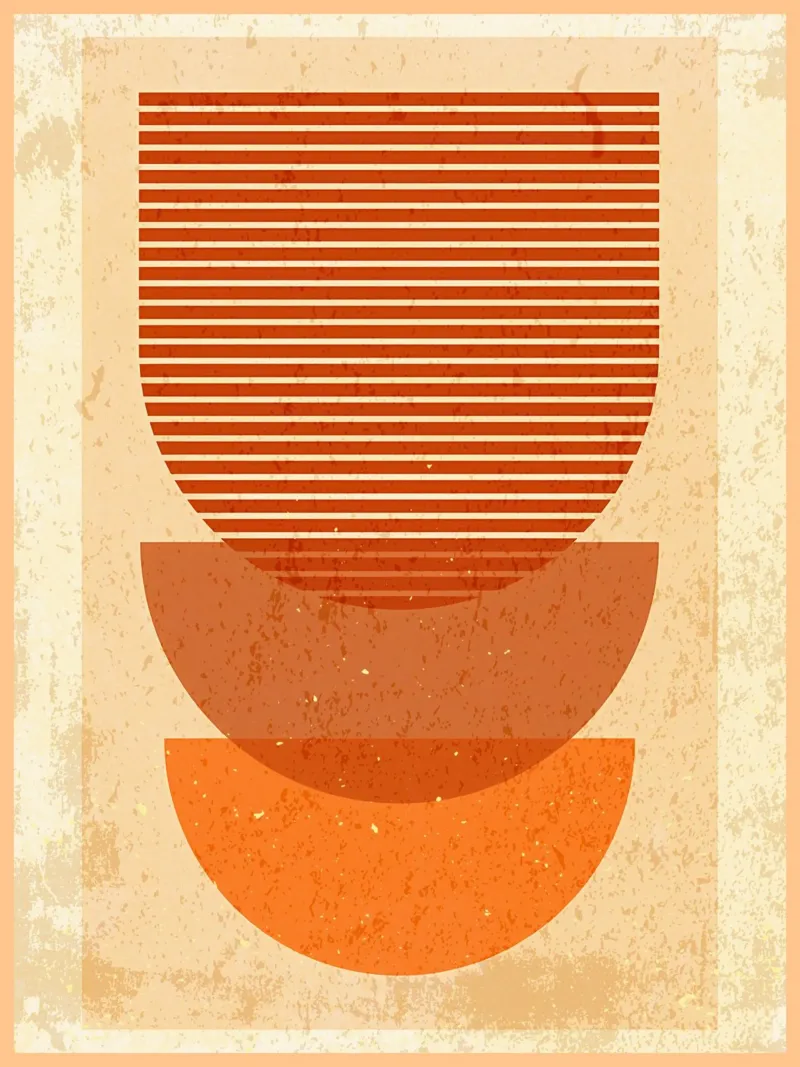 Forme geometriche minime poster da Jammie Studio