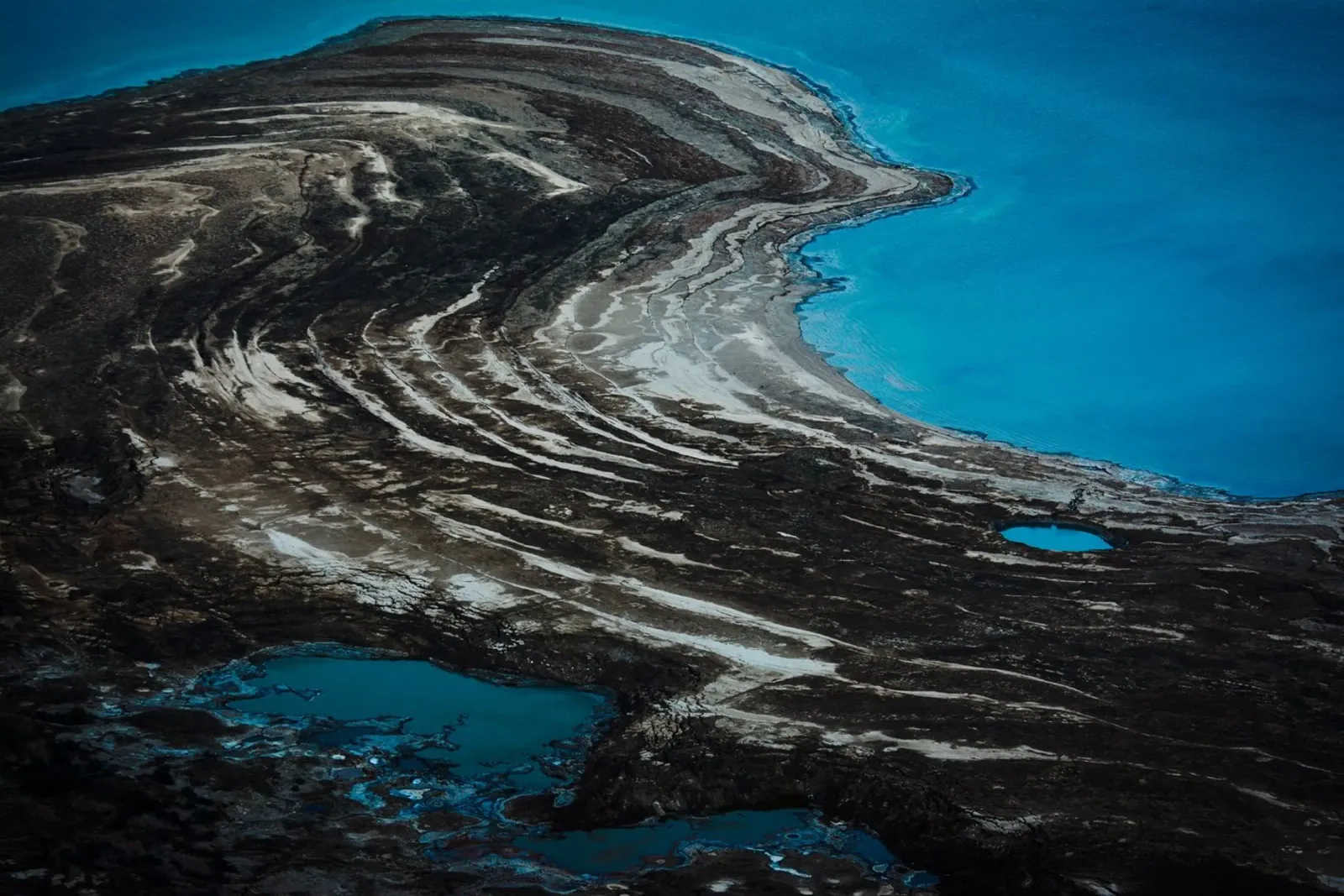 Il restringimento del Mar Morto carta hahnemühle da Tal Paz-Fridman