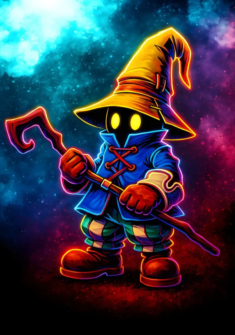 Soul Of Final Fantasy Vivi Ornitier tela con Cornice a cassetta da DGSoulheroes
