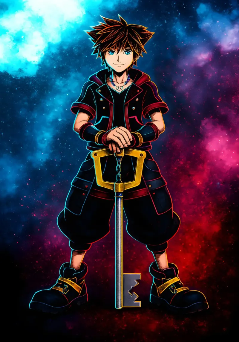 Soul Of Kingdom Hearts sora backlit film by DGSoulheroes