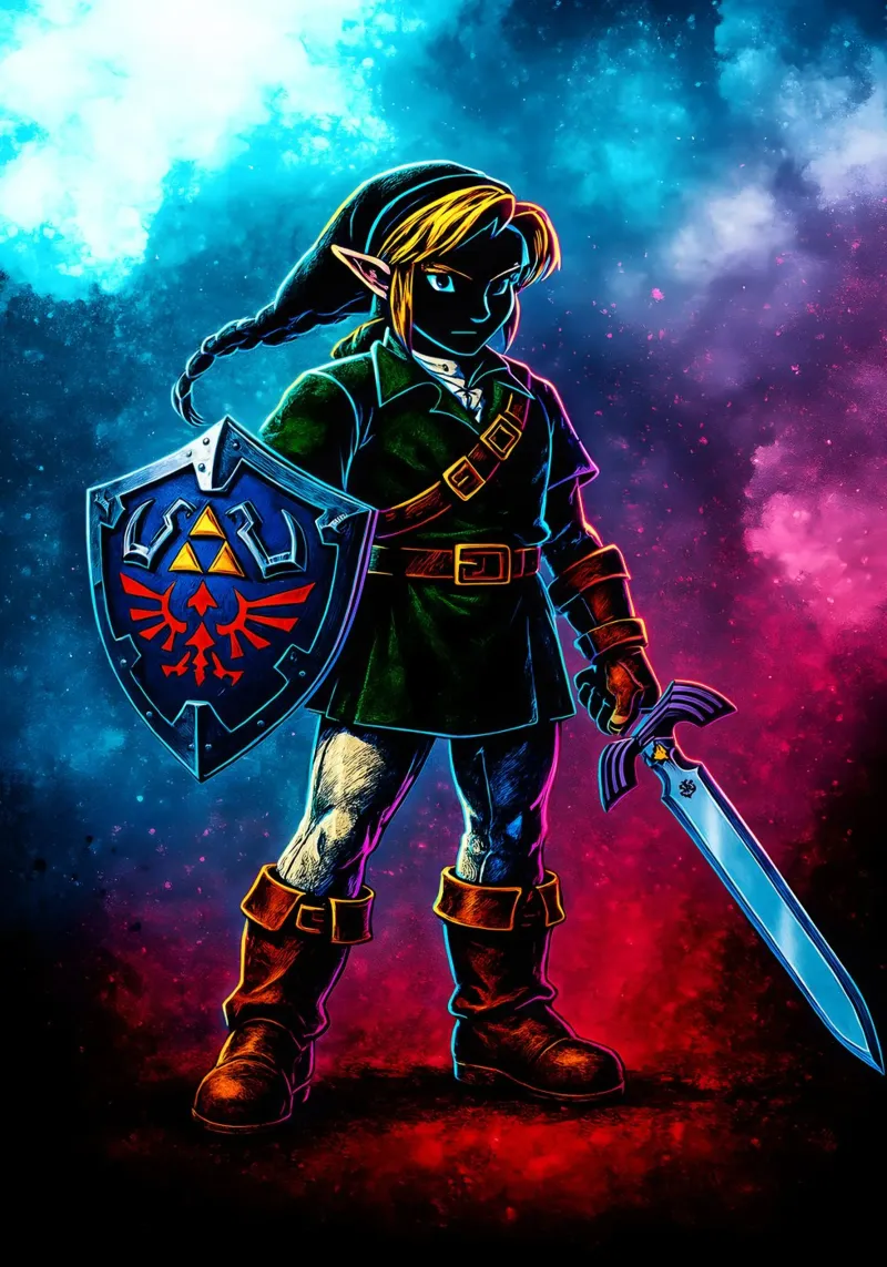 Soul Of Legend Of zelda Link acrylic glass by DGSoulheroes