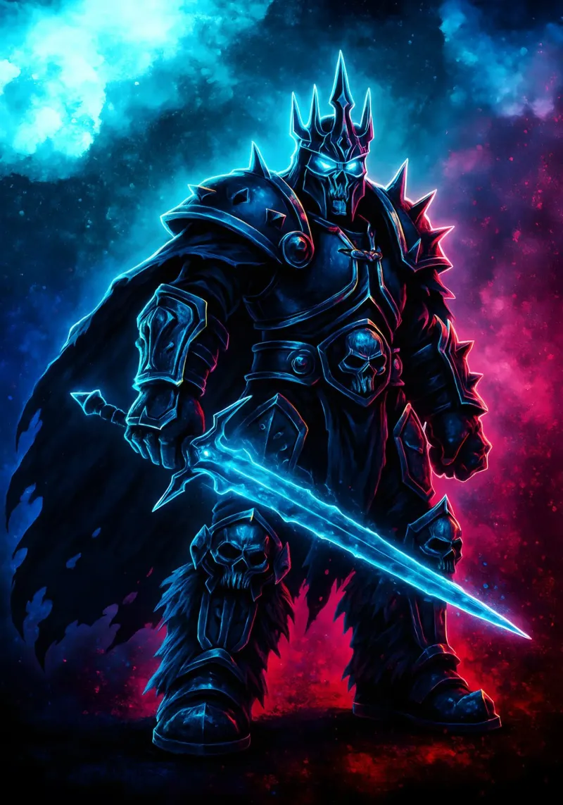 Soul Of Lich King WOW hahnemühle by DGSoulheroes