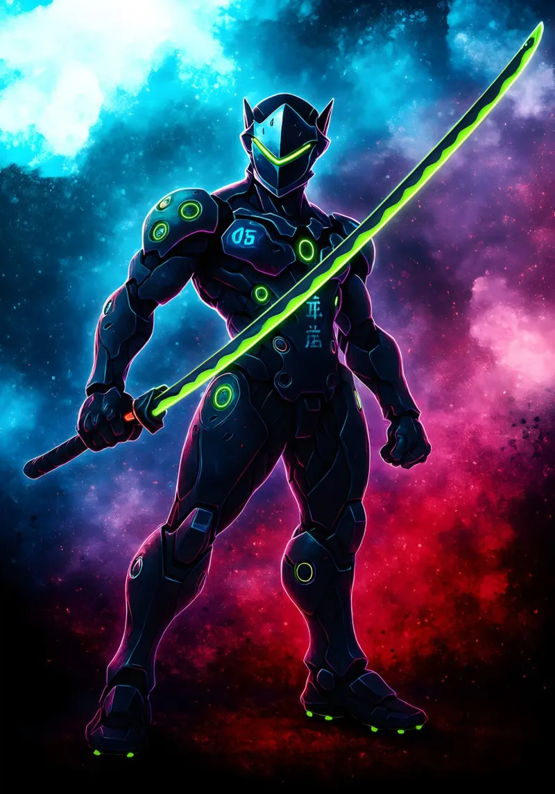 Soul Of Overwatch Genji hahnemühle by DGSoulheroes