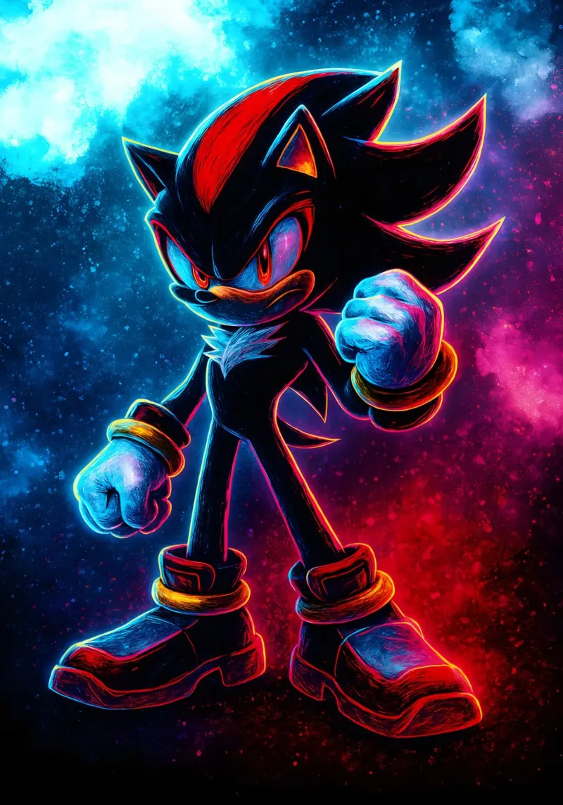 Soul Of Sonic the Hedgehog Shadow pellicola backlit da DGSoulheroes