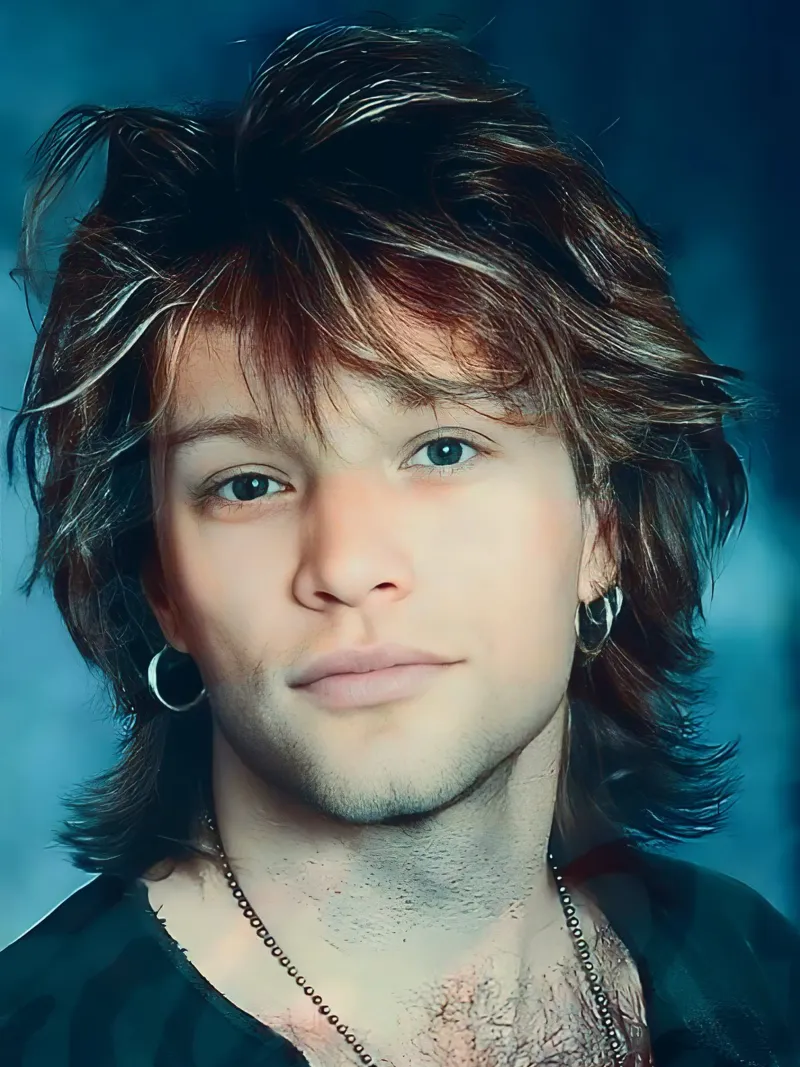 Jon Bon Jovi poster with wooden frame by Musadad Shop