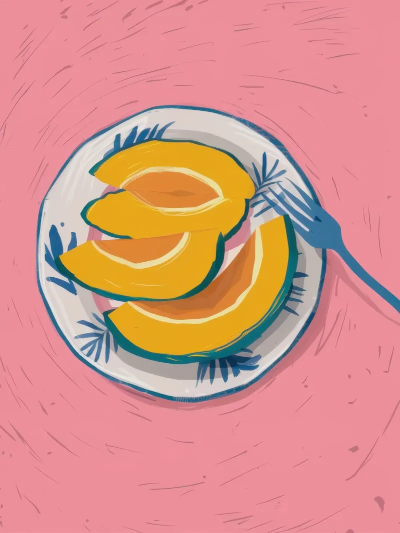 Piatto di mango a fette plexiglass da Mark Solaria
