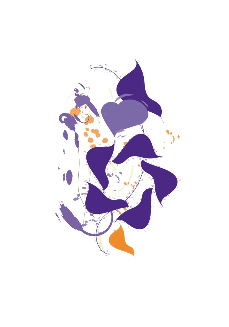 Emozione viola pellicola backlit da Carrot & Soul