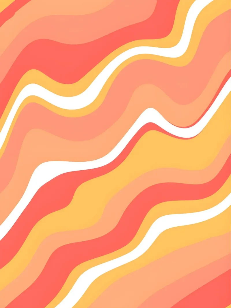 Warm Wave Abstract - Arte retrò a vortice arancione e rosa plexiglass da homdeco
