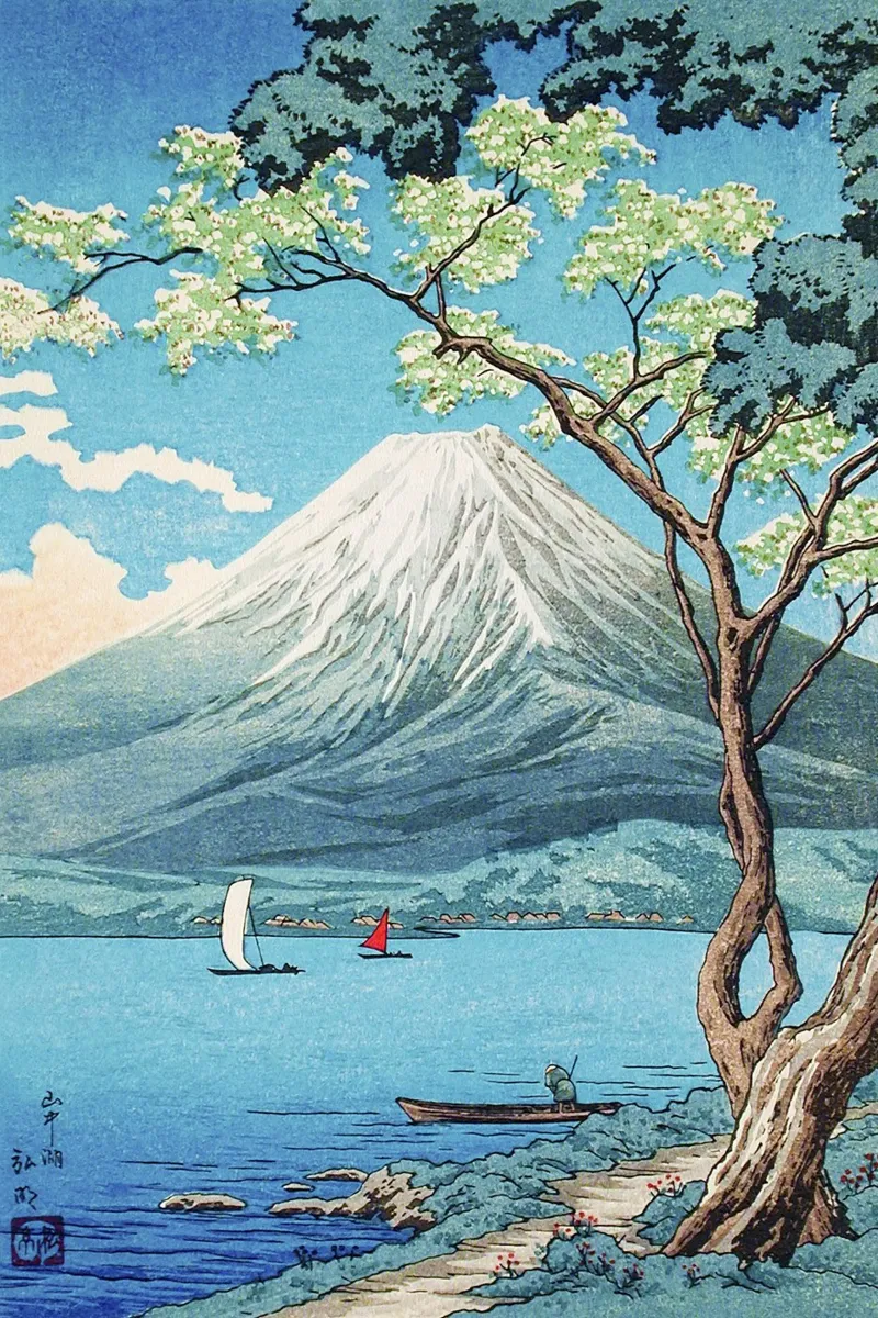Mount Fuji from Lake Yamanaka by Hiroaki Takahashi alu-dibond by Venus Art