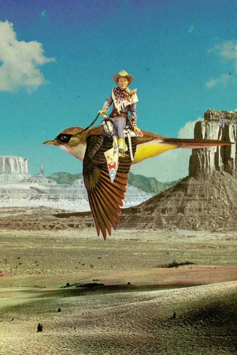 happy trails poster con telaio in plastica da Sammy Slabbinck