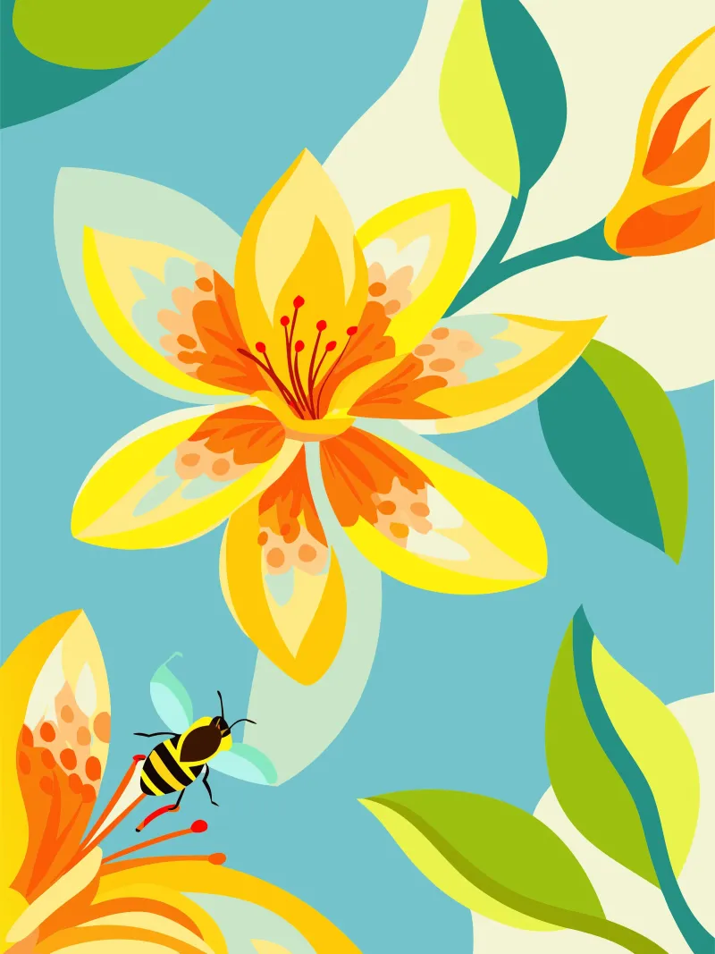 Cananga Flower acrylic glass by HAPPY SHOP