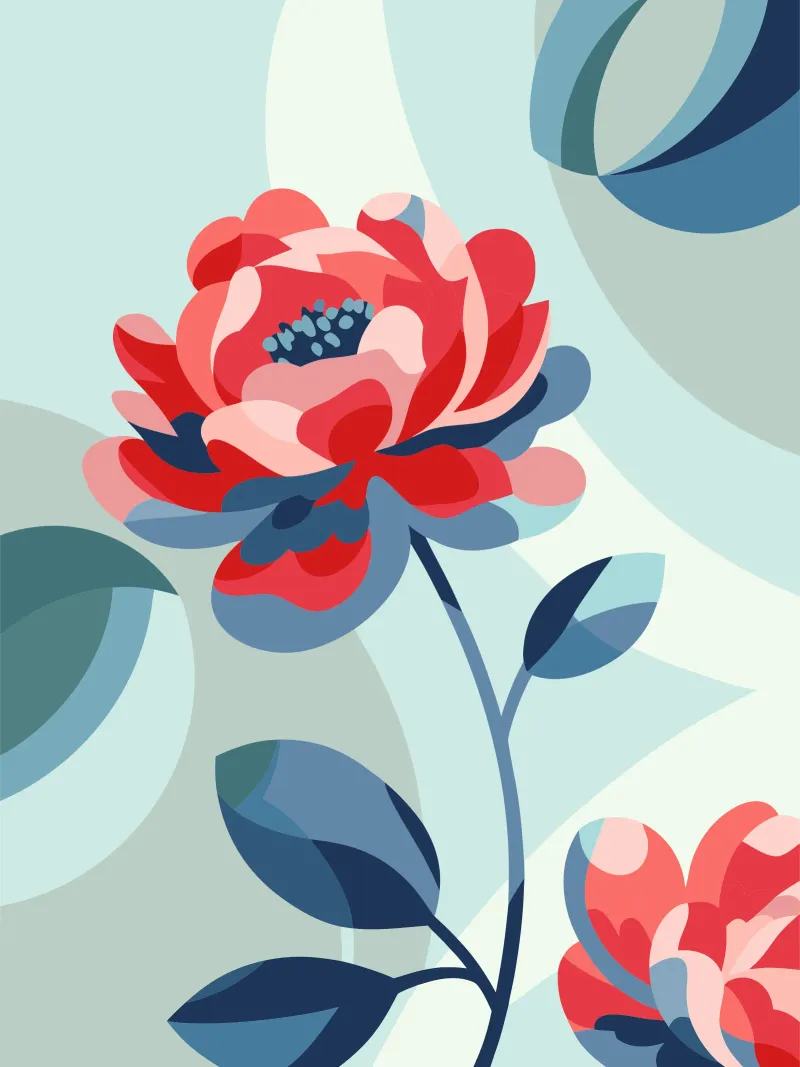 Peonies alu-dibond by HAPPY SHOP