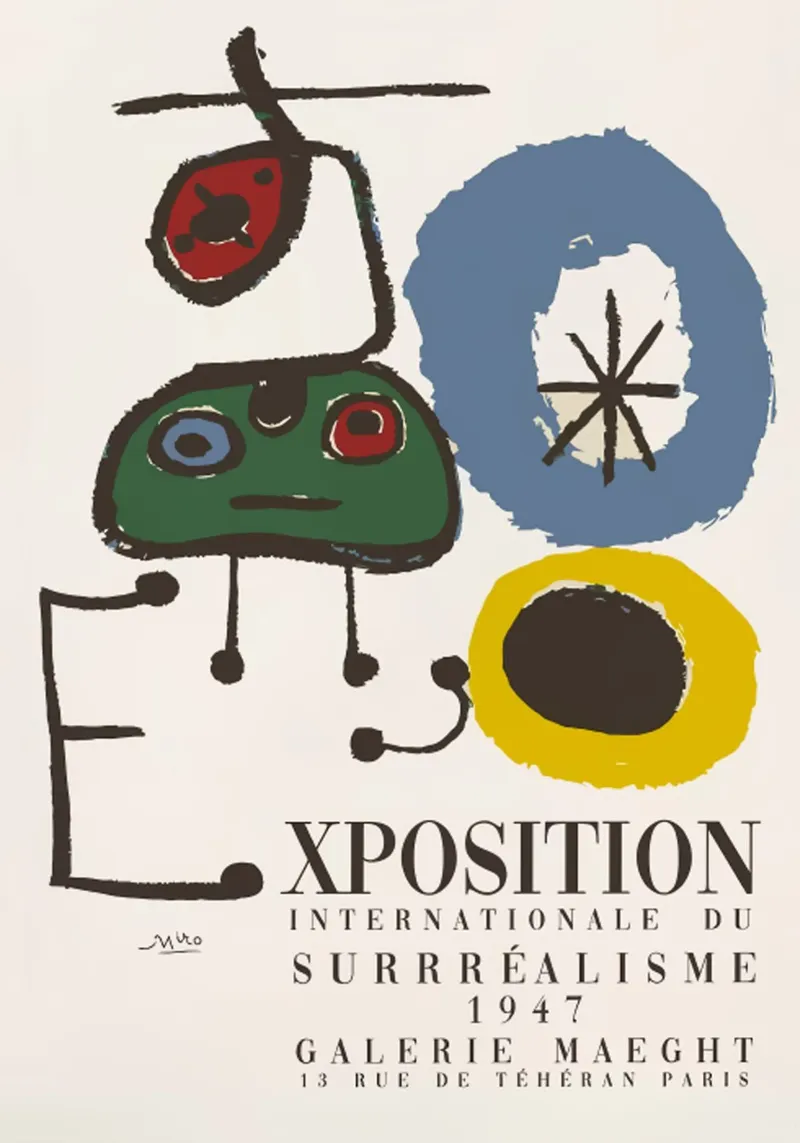 Joan Miro Xposition pellicola backlit da grime shop