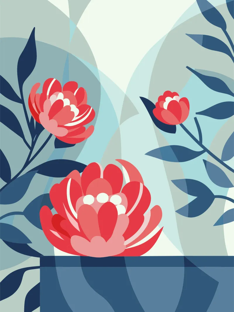 Peonie pellicola backlit da HAPPY SHOP