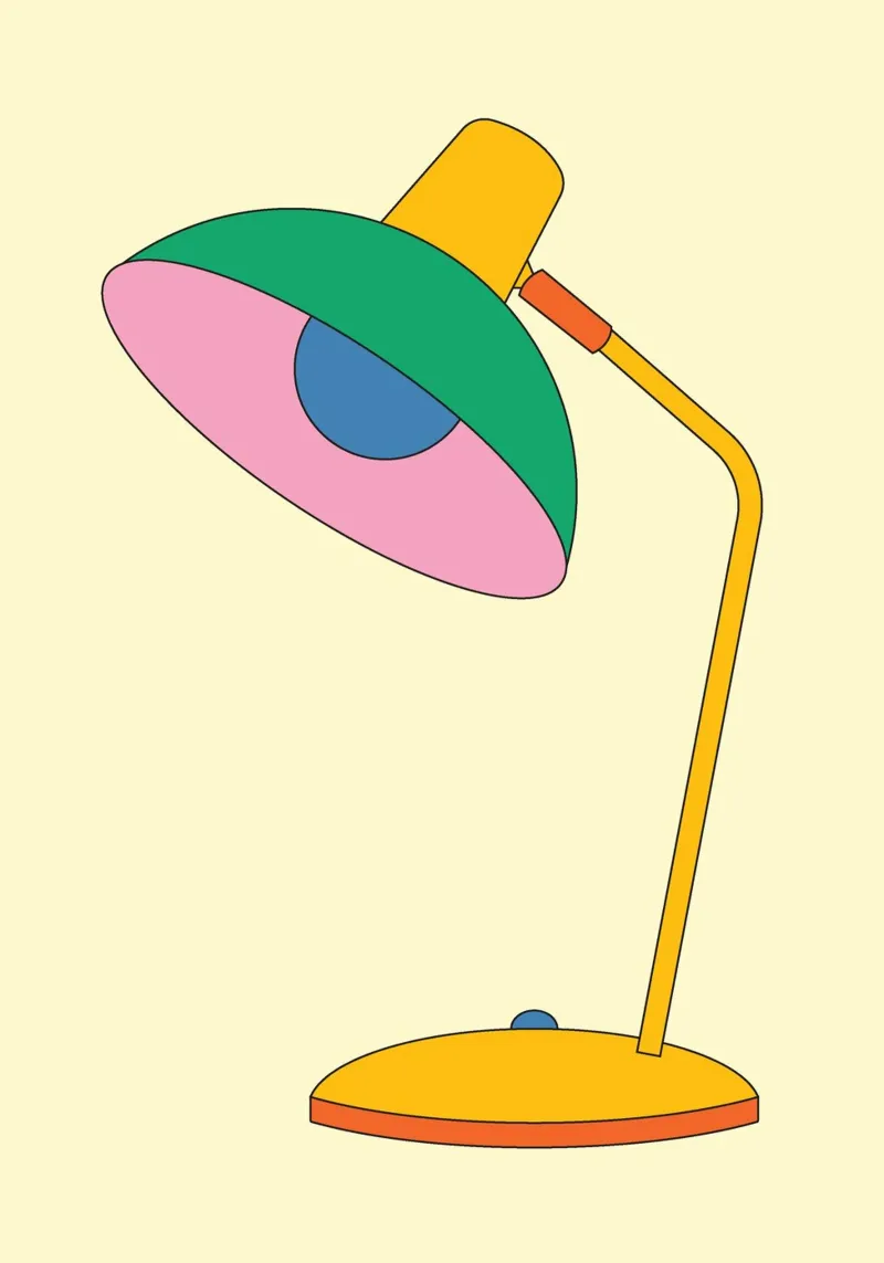 Lampada Retro Bold Vibrant Ideas pellicola backlit da galihstudio
