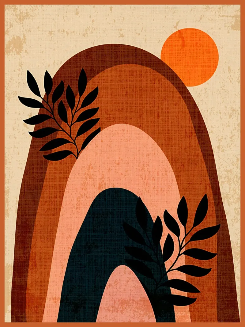 Arcobaleno scandinavo Boho carta hahnemühle da Mingyue Studio