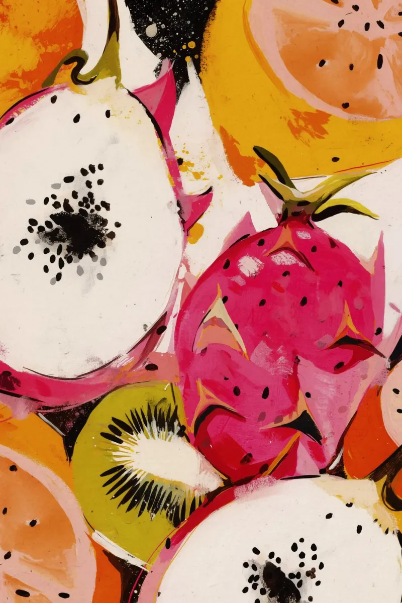 Fresh Fruits No 1 carta hahnemühle da treechild