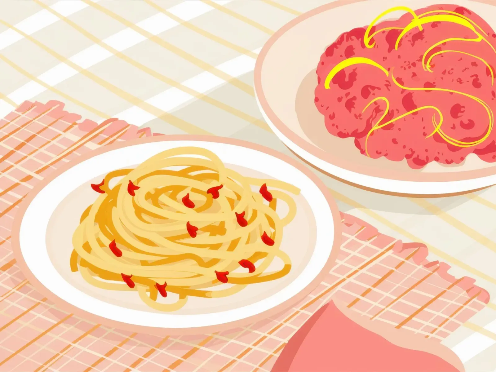 Simple Spaghetti Plate pellicola backlit da Mark Solaria
