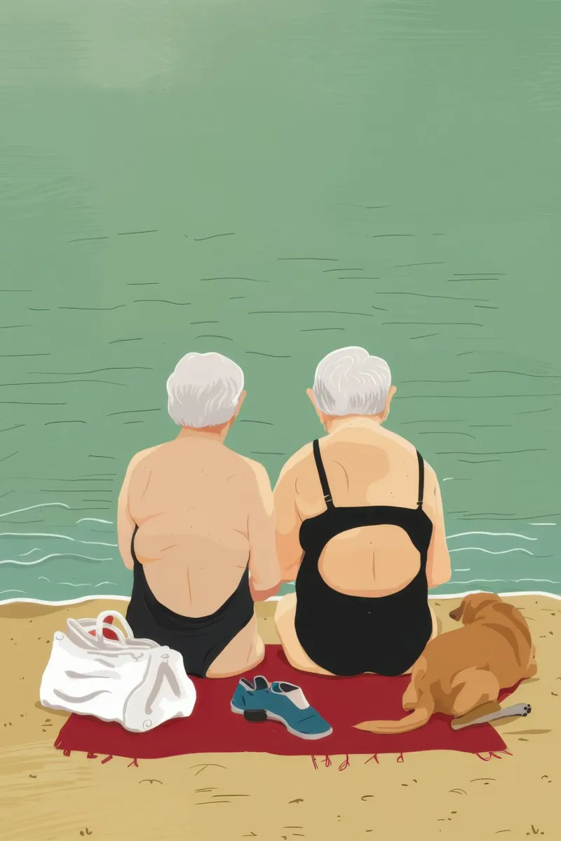 Gli anni d'oro del mare poster con telaio in legno da Thistle Bloom